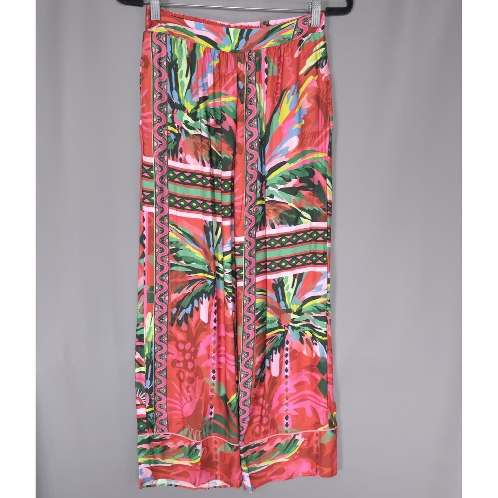 MAAJI Women's New Pants Shirt Pijama Set SMALL Floral Wide Leg PT1031ZPS537SM - Picture 9 of 16